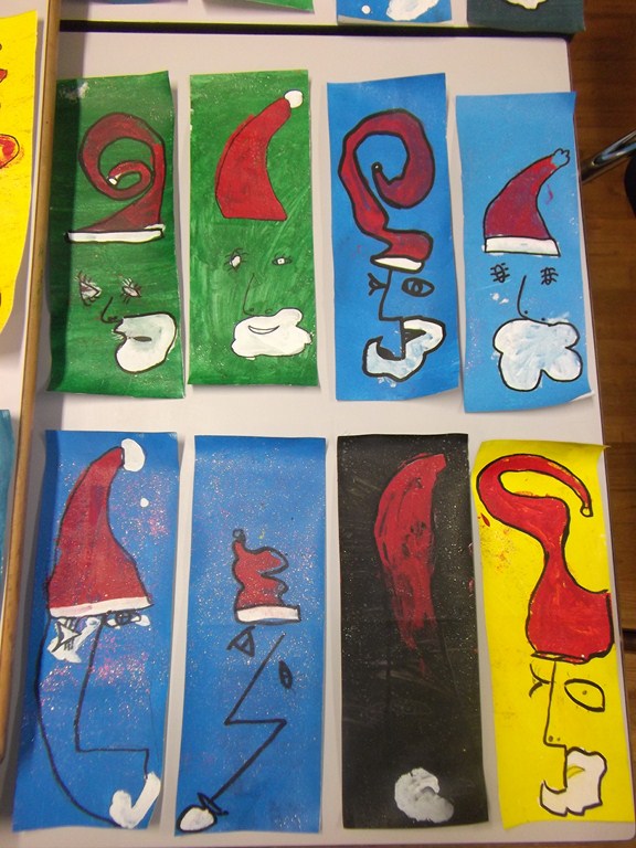 Pere Noel A La Picasso Ecole Coat Pin De Riec Sur Belon